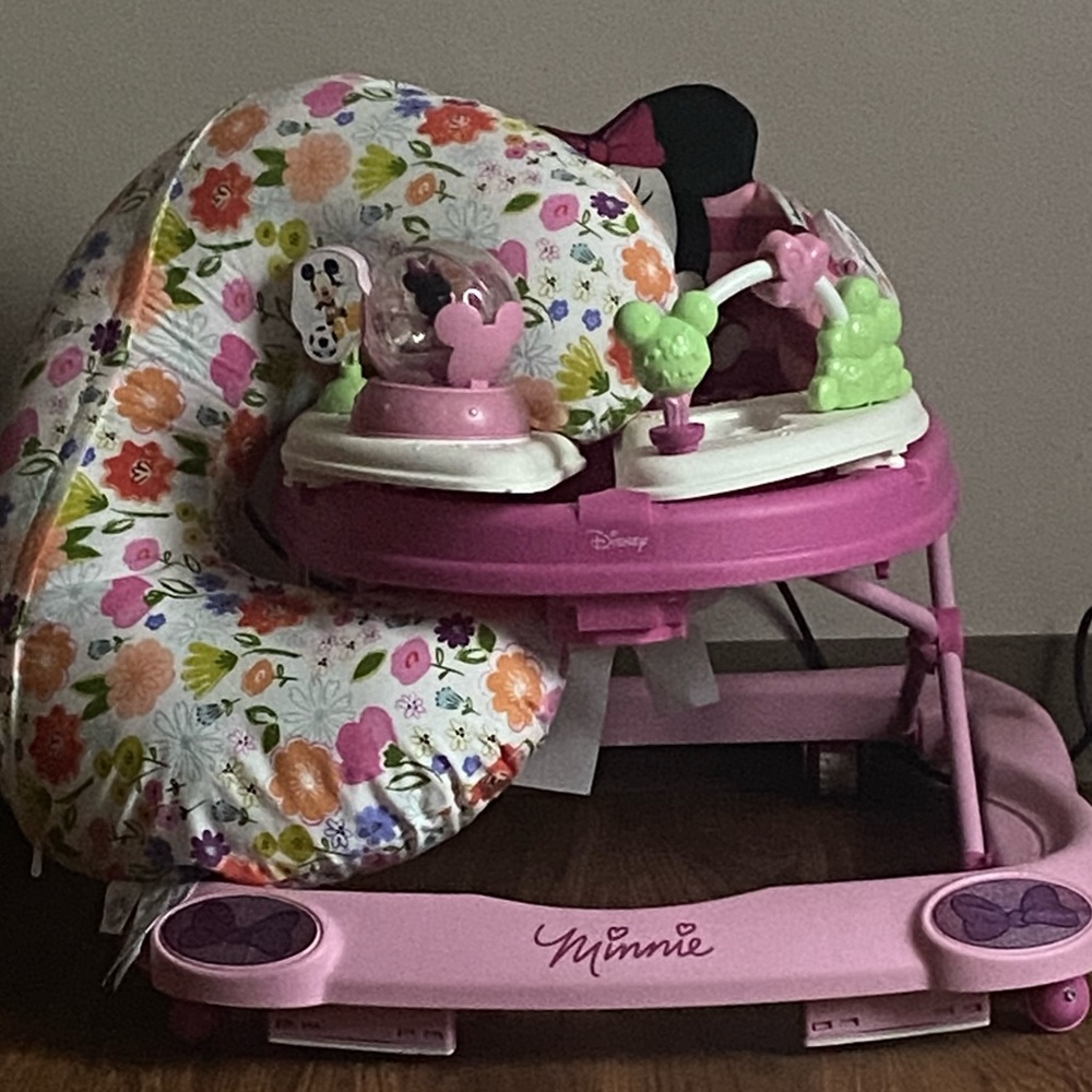 Baby Girl Disney Minnie Mouse Walker , Baby Nursing Pillow